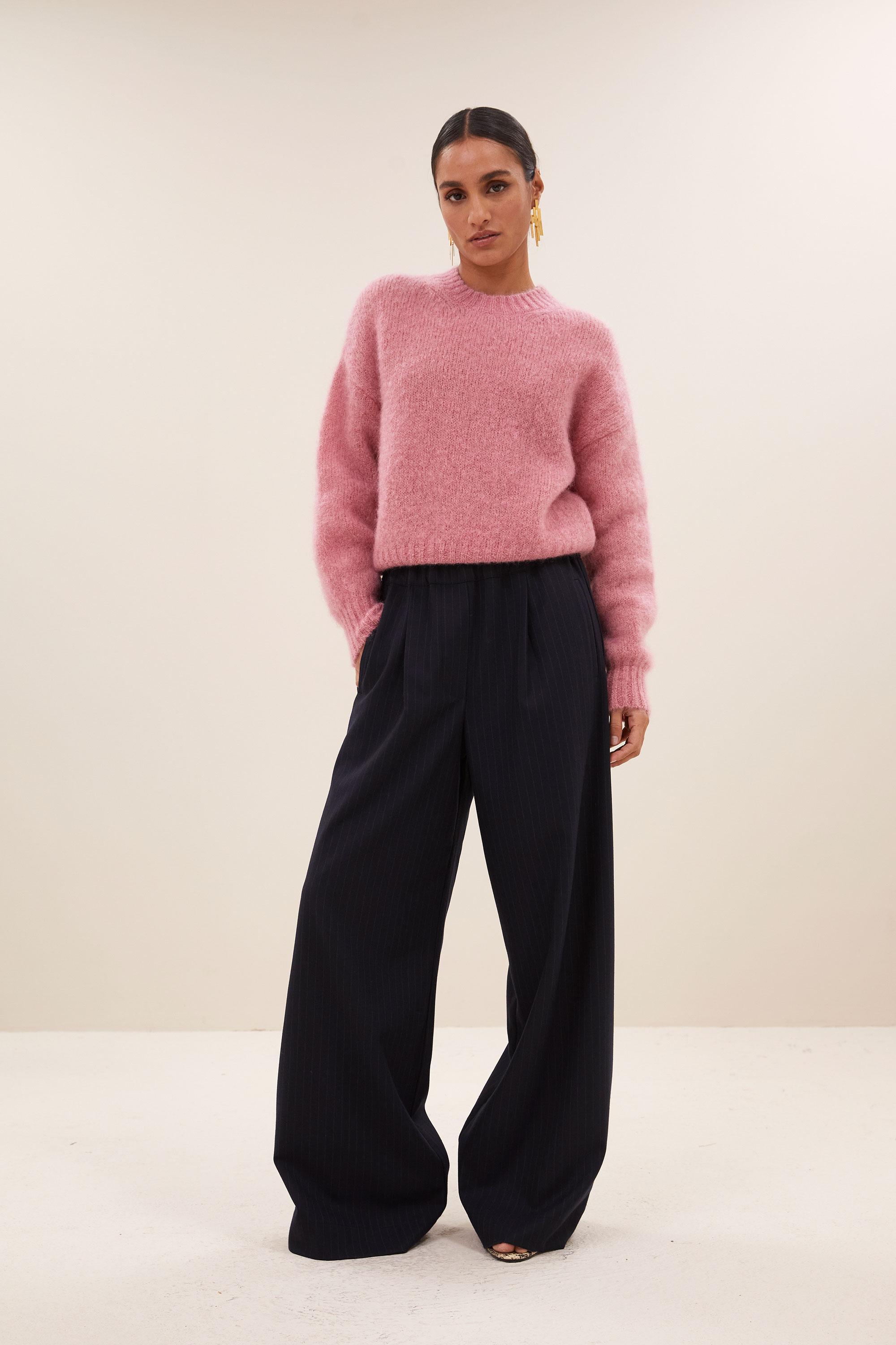 By-Bar Sonny Ash Rose Mohair Pullover Damen altrosa
